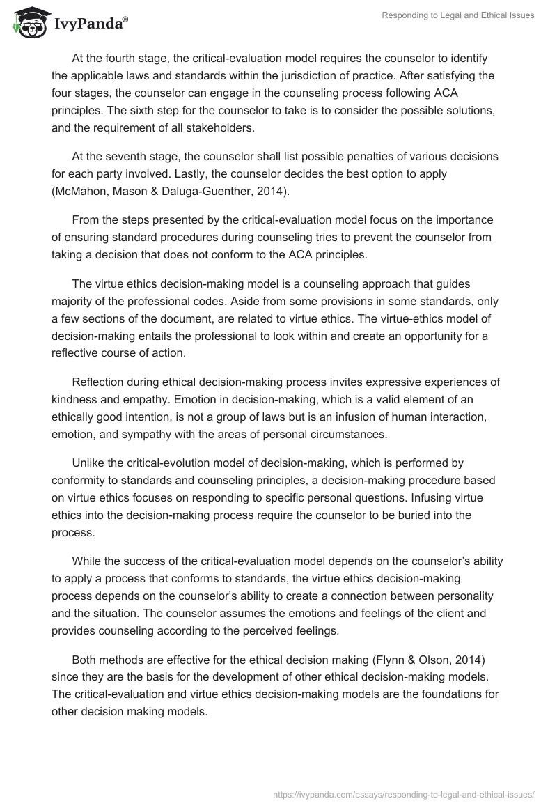 Responding to Legal and Ethical Issues. Page 2