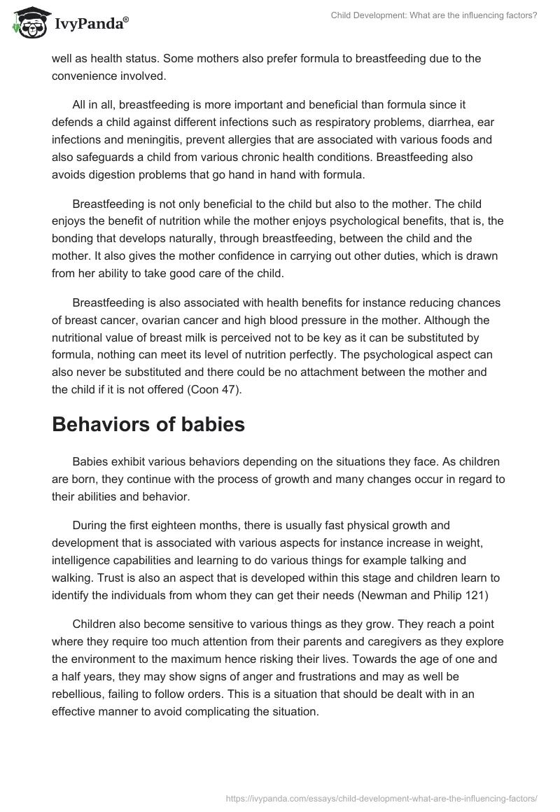 Child Development: What are the Influencing Factors?. Page 5