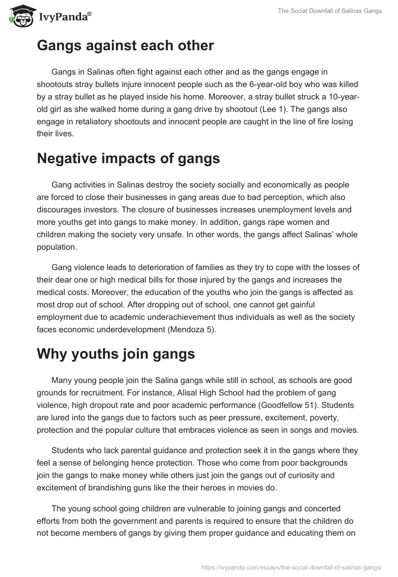 The Social Downfall of Salinas Gangs. Page 2
