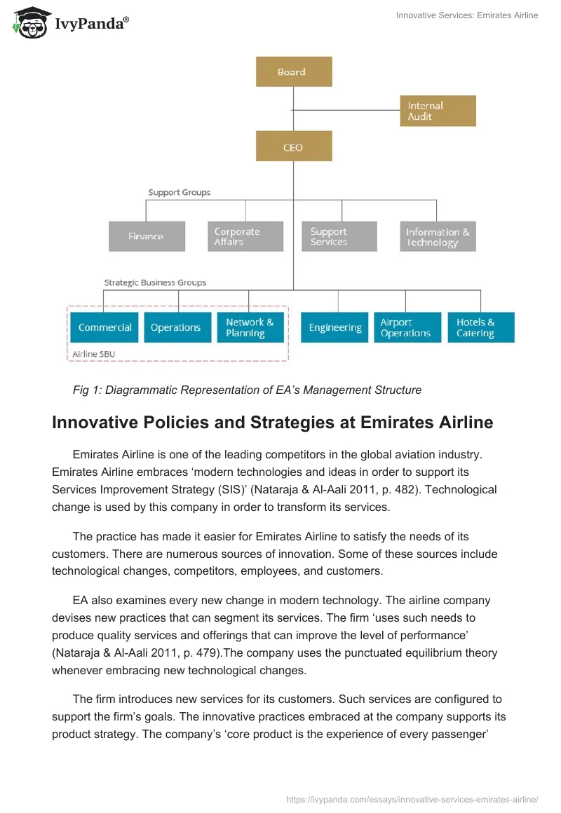 Innovative Services: Emirates Airline. Page 2