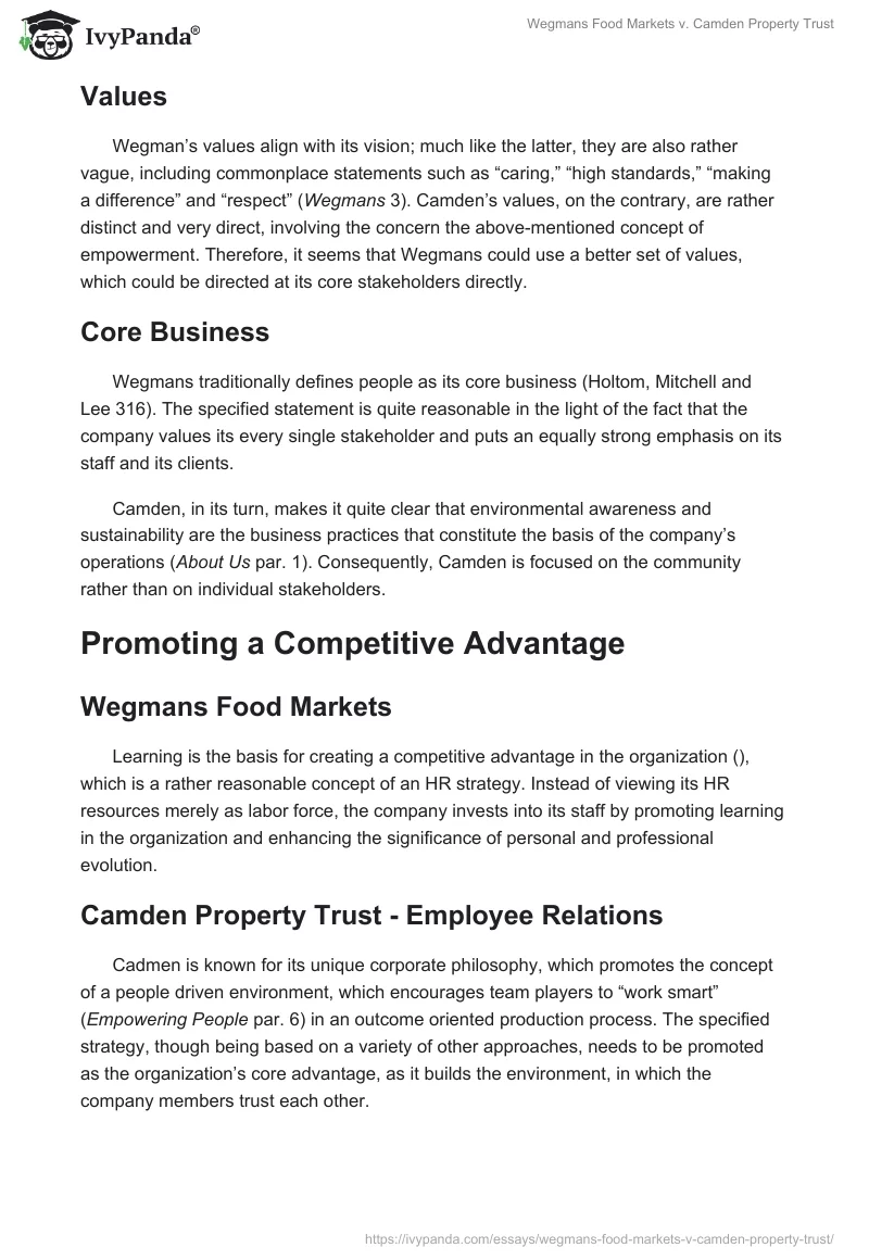 Wegmans Food Markets v. Camden Property Trust. Page 4