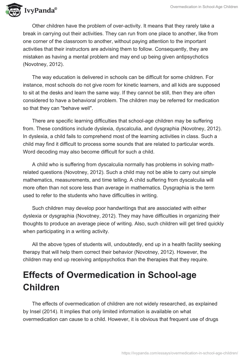 Overmedication in School-Age Children. Page 3