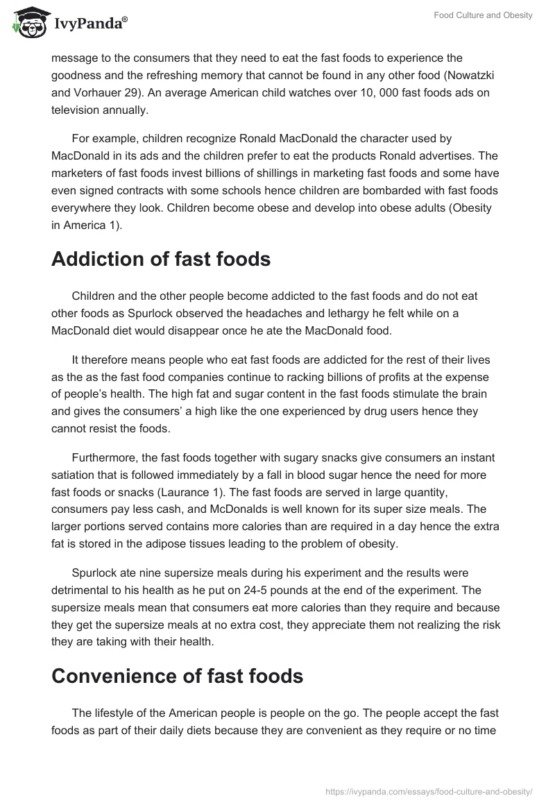 Food Culture and Obesity. Page 3