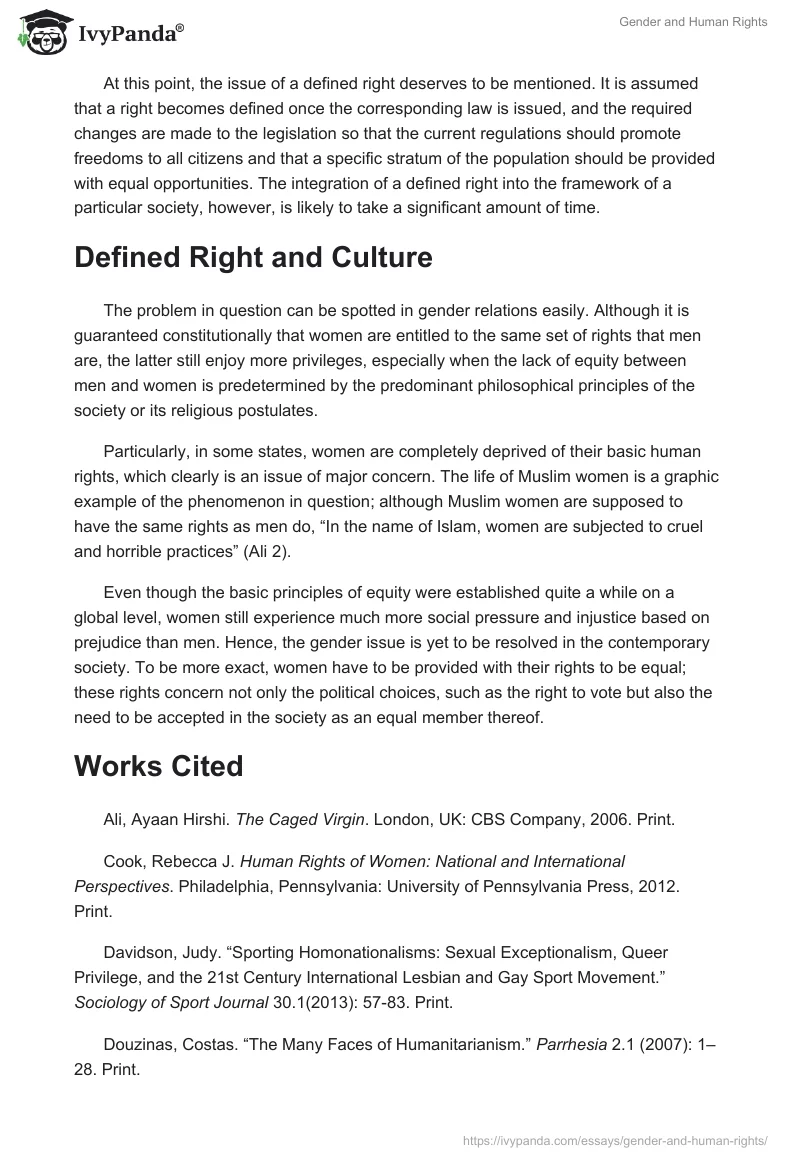 Gender and Human Rights. Page 2