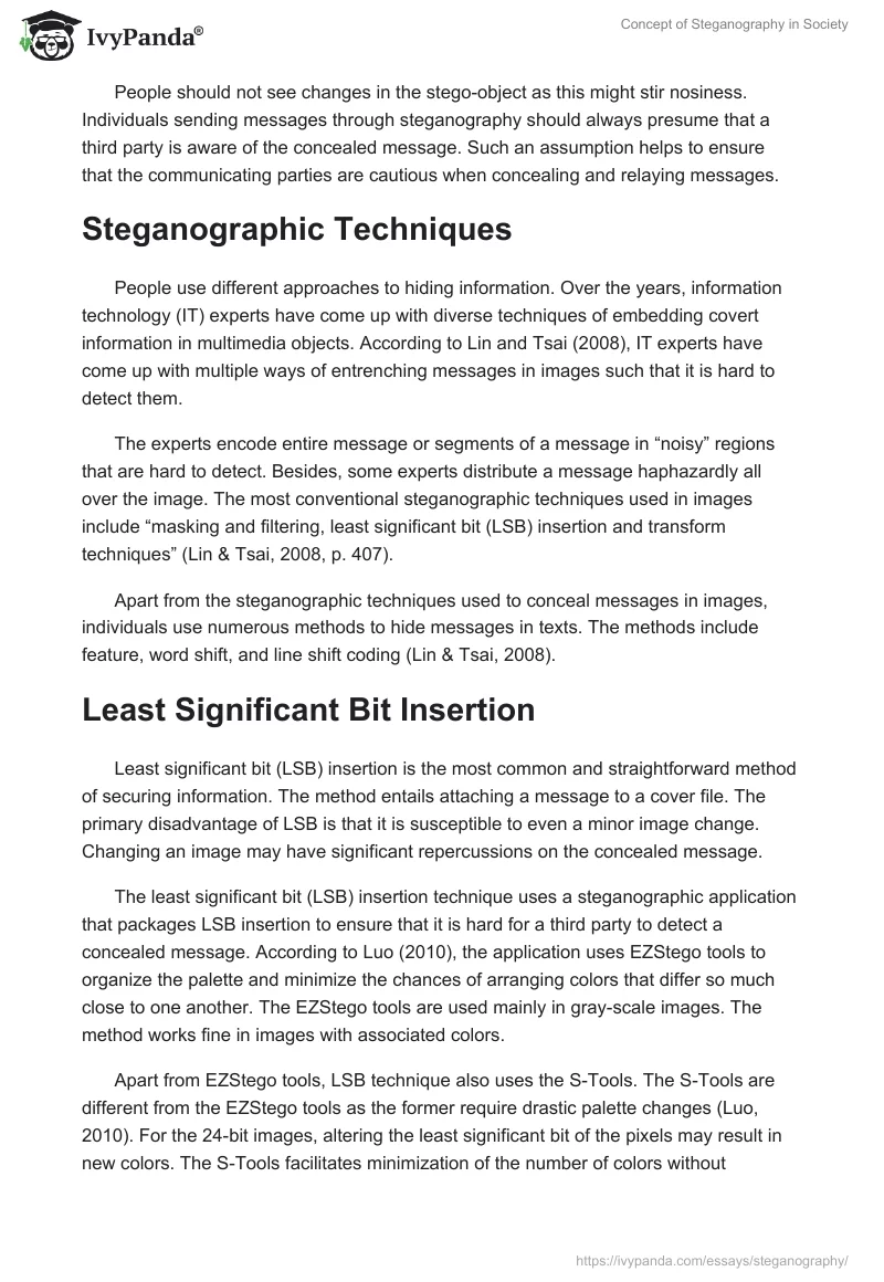 Concept of Steganography in Society. Page 4