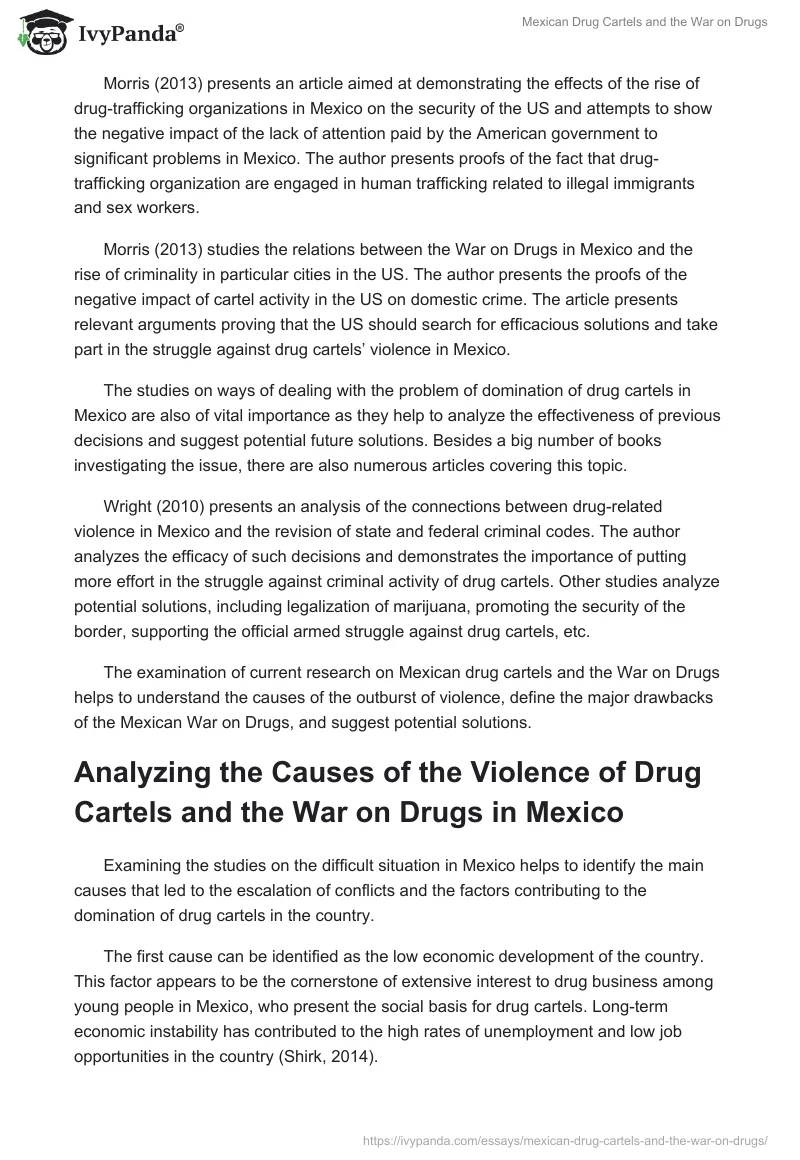 Mexican Drug Cartels and the War on Drugs. Page 4