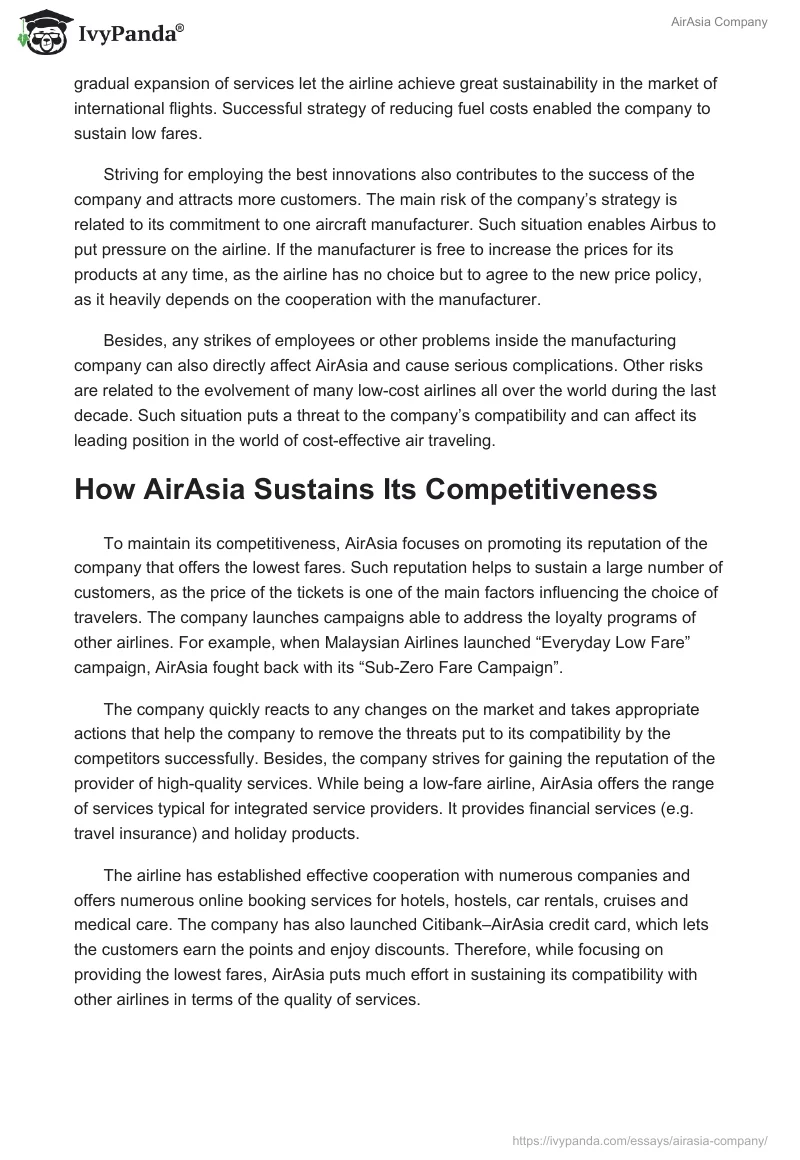 AirAsia Company. Page 5