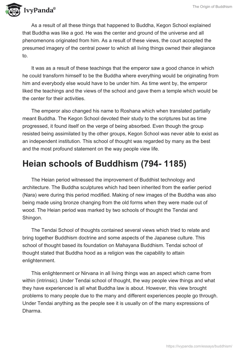The Origin of Buddhism. Page 3