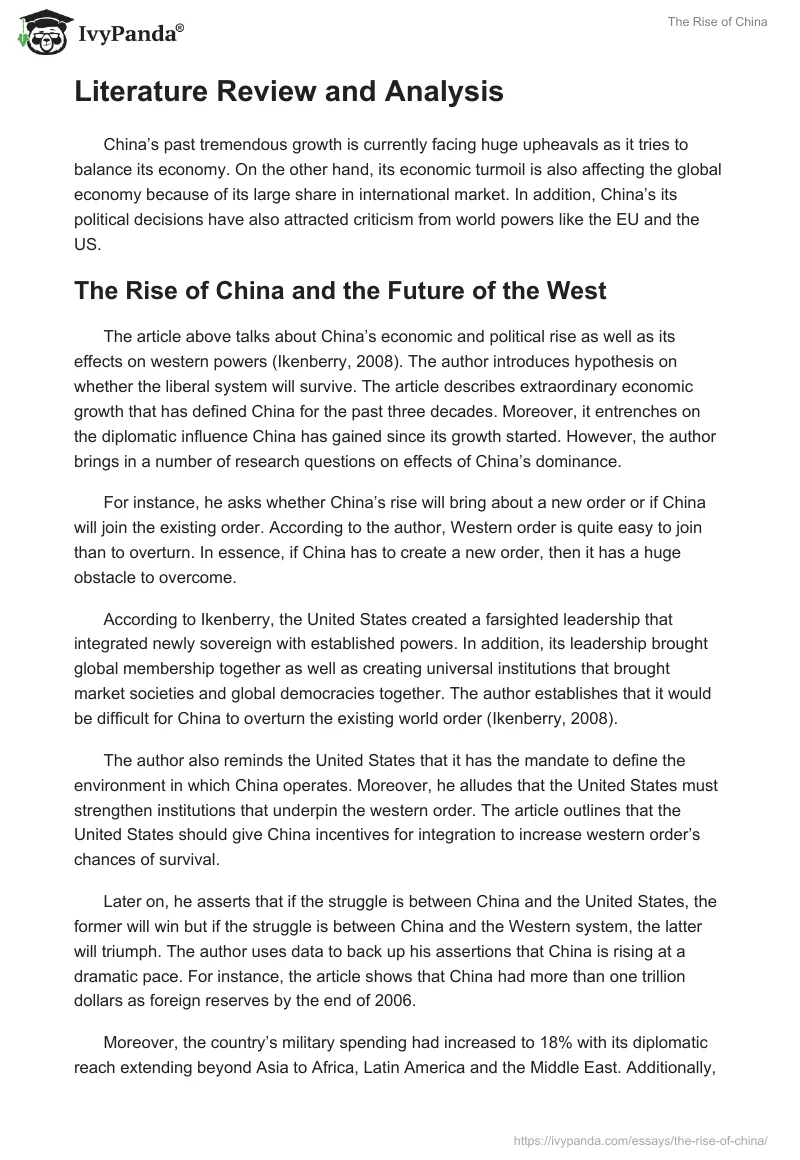 The Rise of China. Page 2