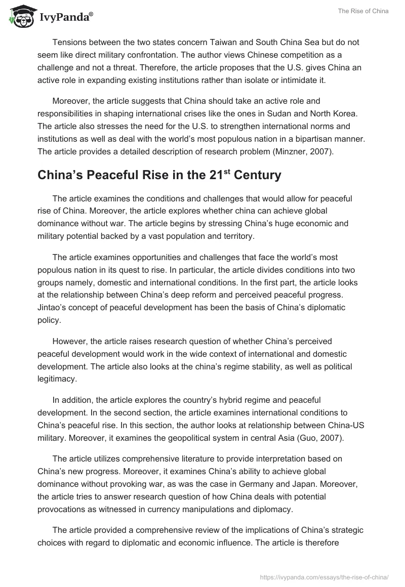 The Rise of China. Page 4
