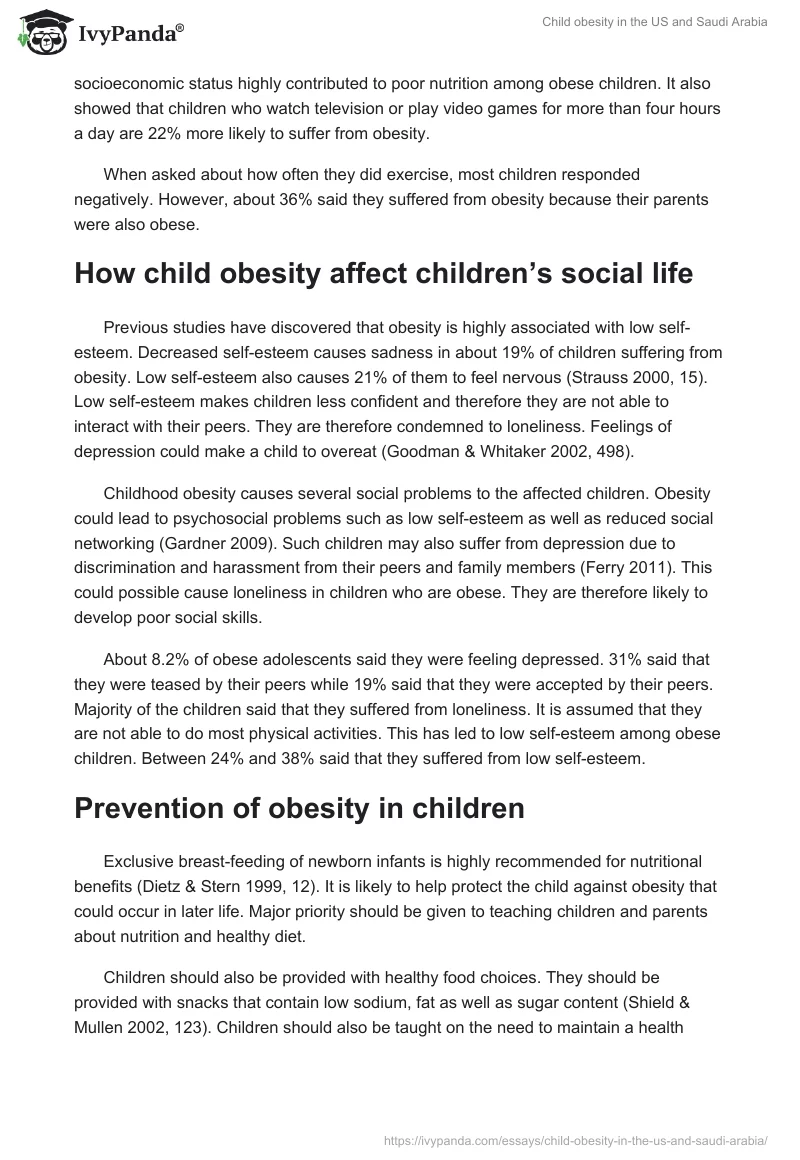 Child Obesity in the US and Saudi Arabia. Page 3