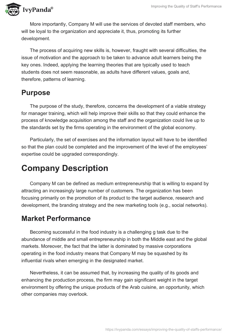 Improving the Quality of Staff’s Performance. Page 3