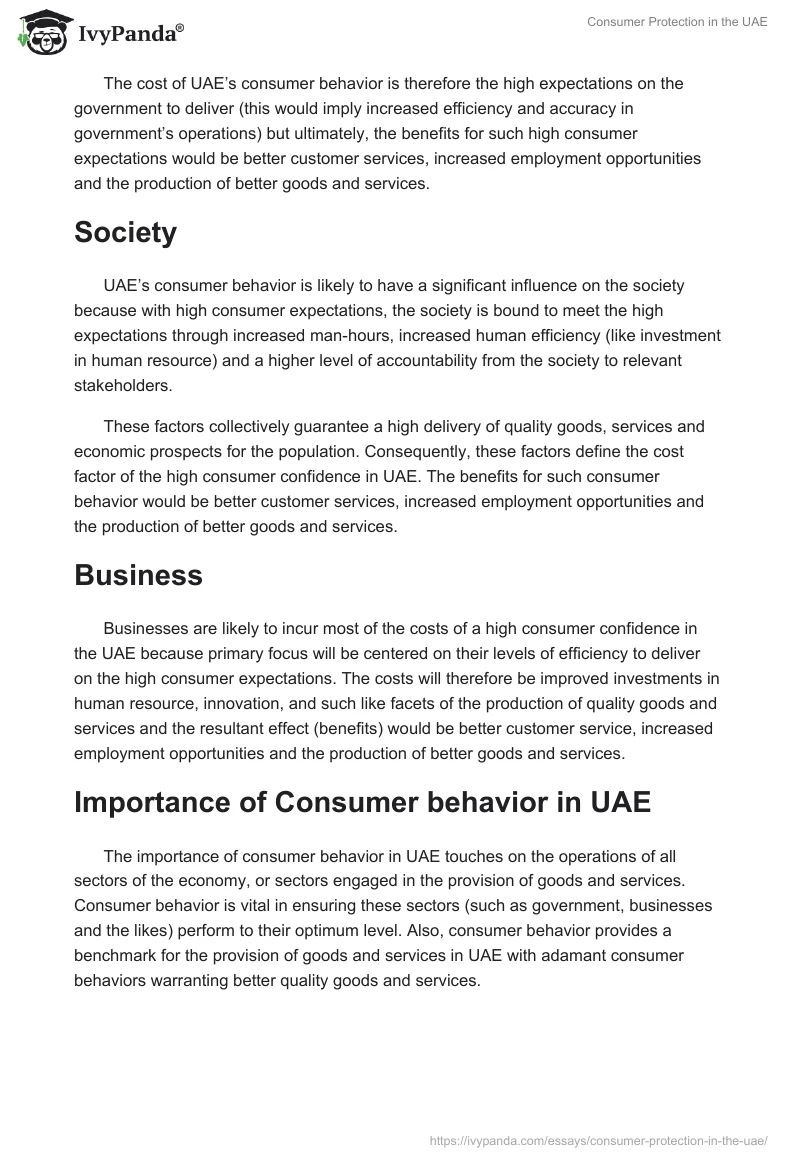 Consumer Protection in the UAE. Page 2