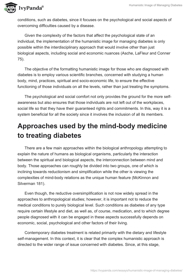 Humanistic Image of Managing Diabetes. Page 2