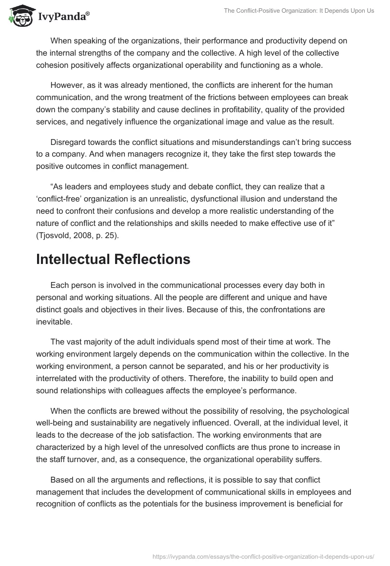 The Conflict-Positive Organization: It Depends Upon Us. Page 4