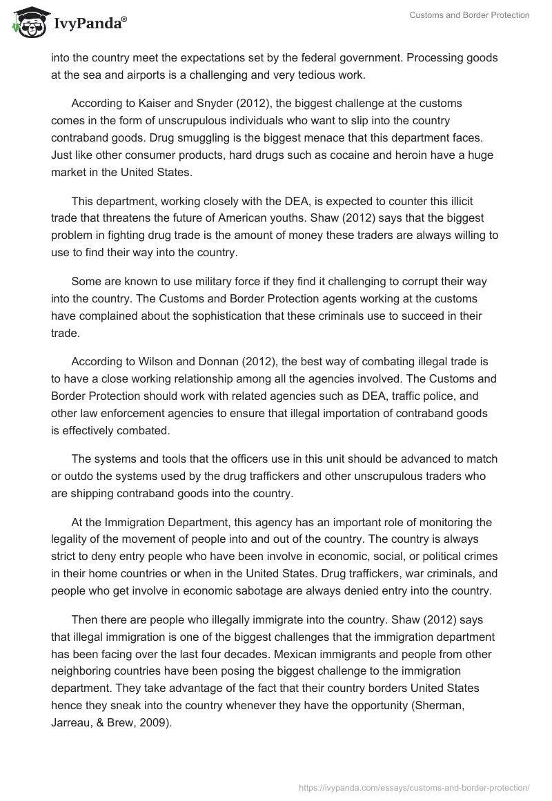 Customs and Border Protection. Page 3