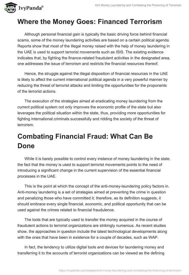 Anti Money Laundering and Combating the Financing of Terrorism. Page 3