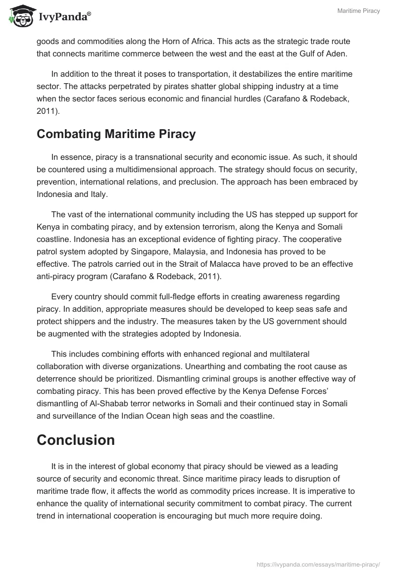 Maritime Piracy. Page 2
