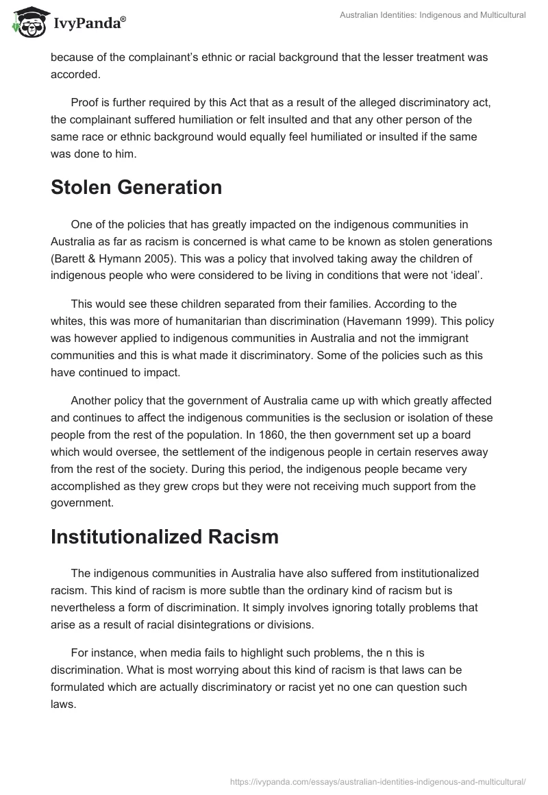 Australian Identities: Indigenous and Multicultural. Page 4