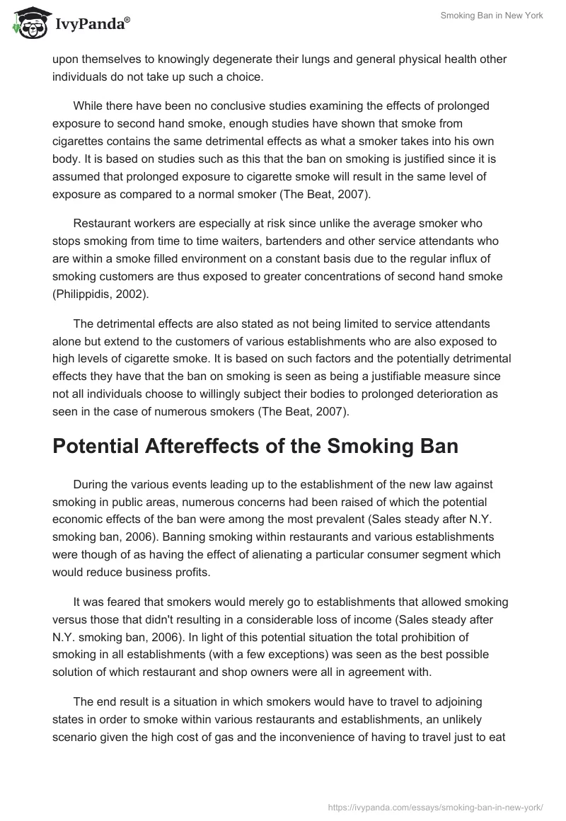 Smoking Ban in New York. Page 2