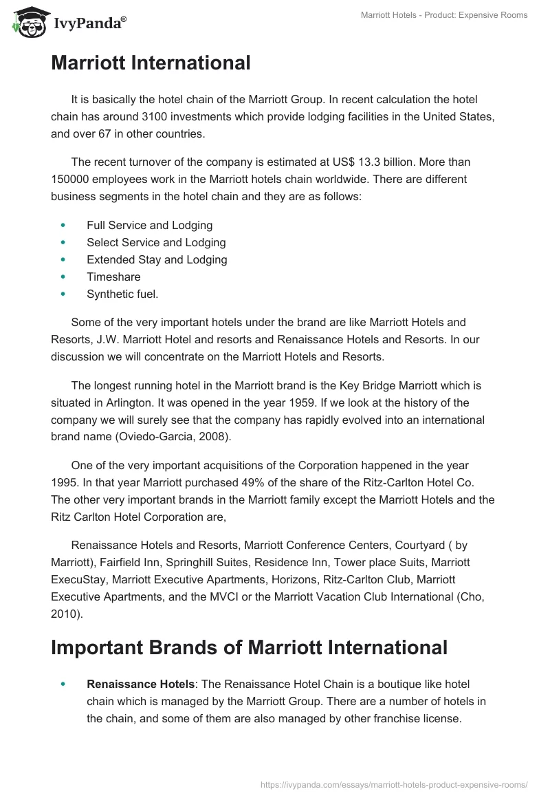 Marriott Hotels - Product: "Expensive Rooms". Page 3