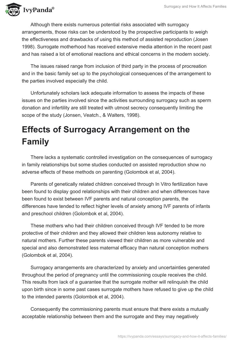 Surrogacy and How It Affects Families. Page 3