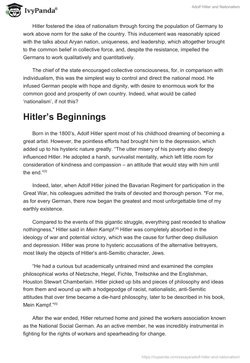 Adolf Hitler and Nationalism. Page 2