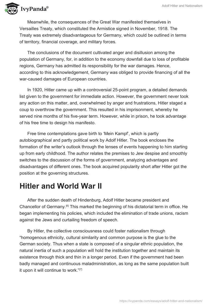 Adolf Hitler and Nationalism. Page 3