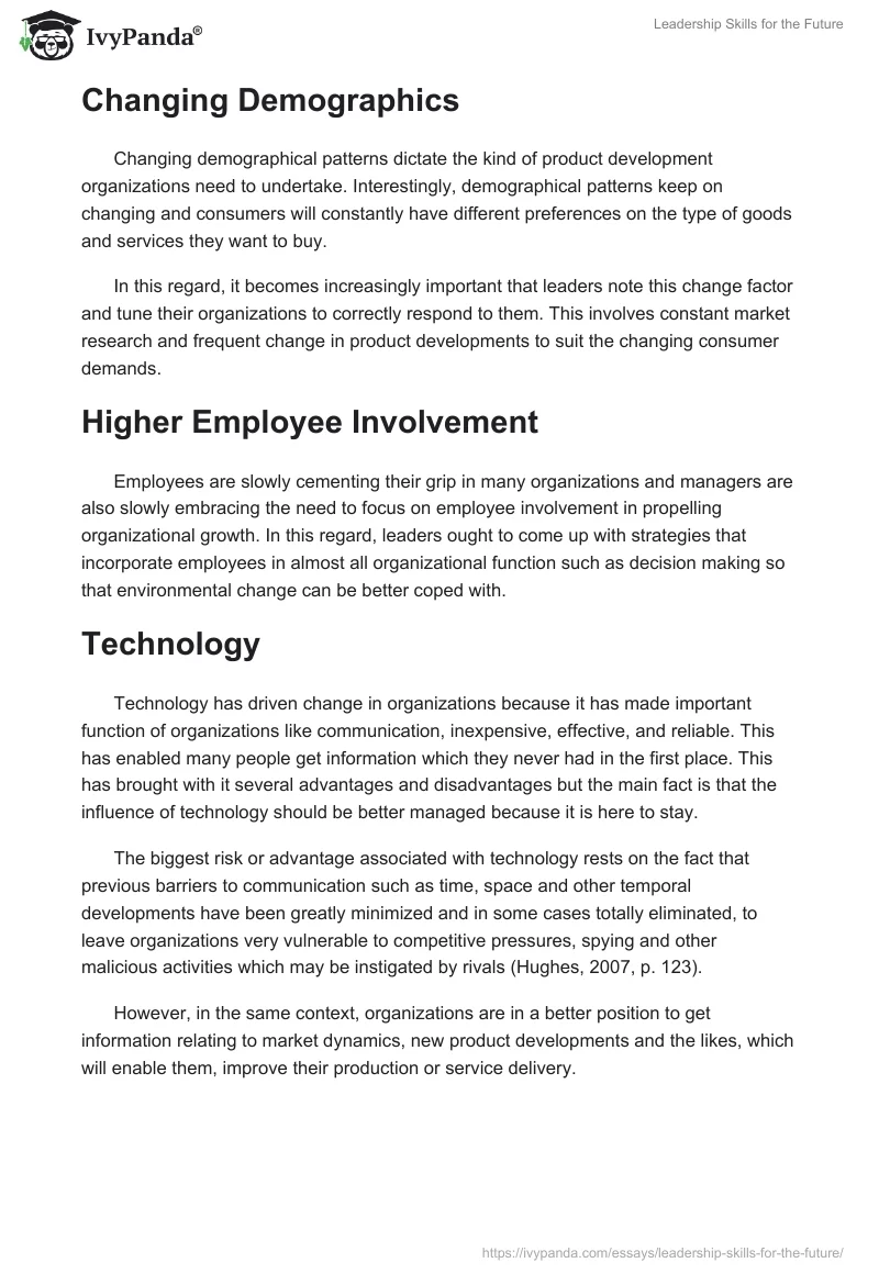 Leadership Skills for the Future. Page 4