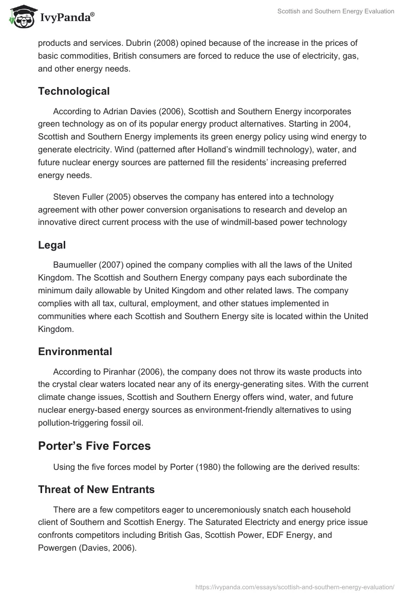 Scottish and Southern Energy Evaluation. Page 3