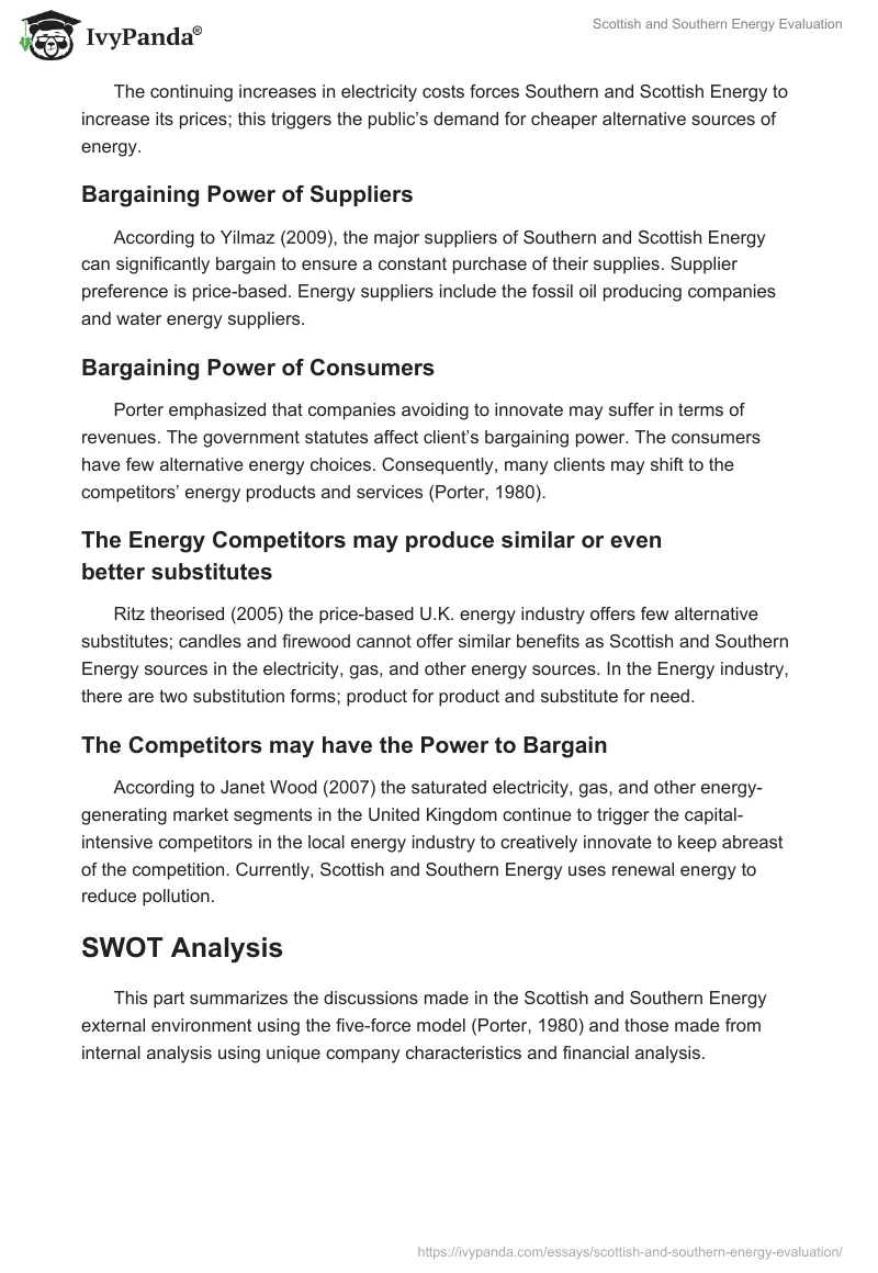 Scottish and Southern Energy Evaluation. Page 4