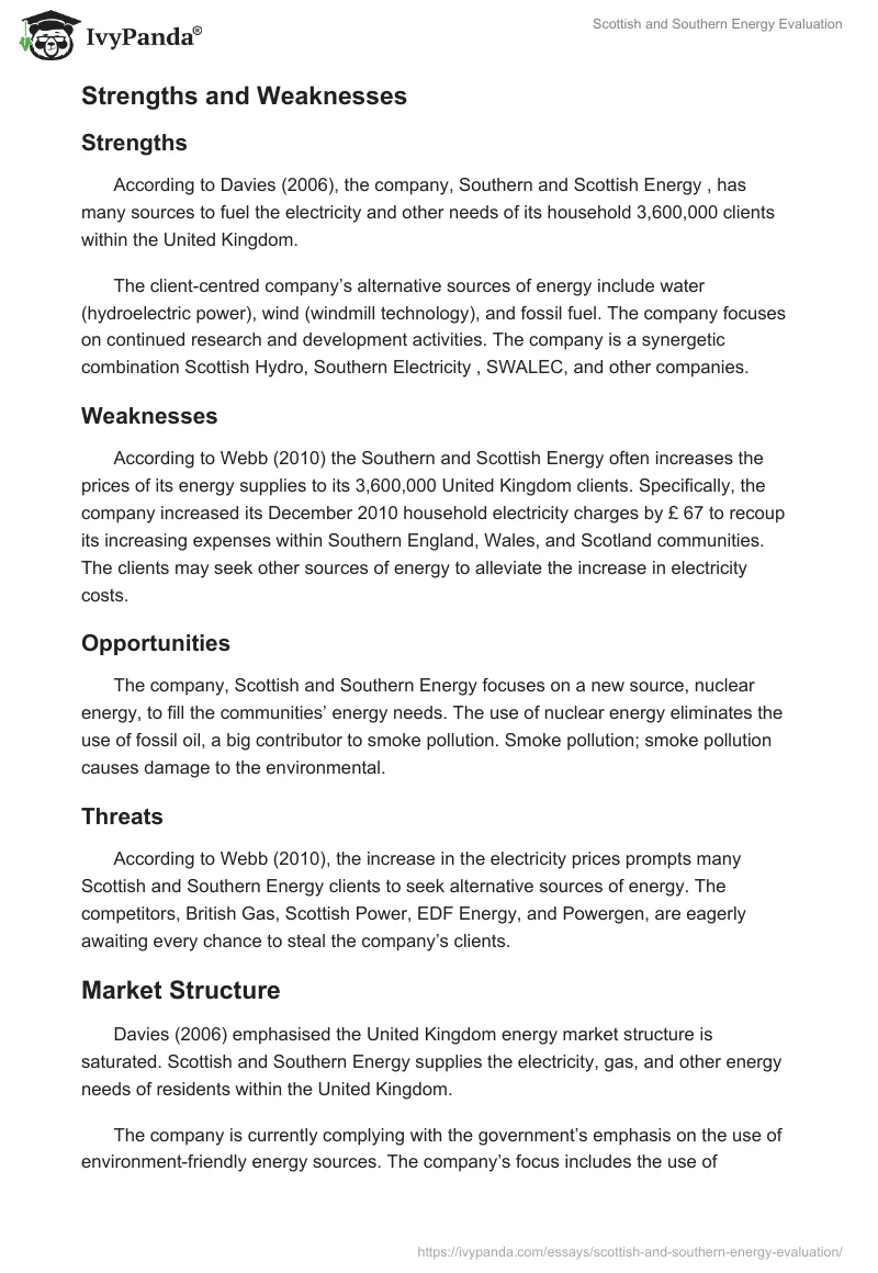 Scottish and Southern Energy Evaluation. Page 5