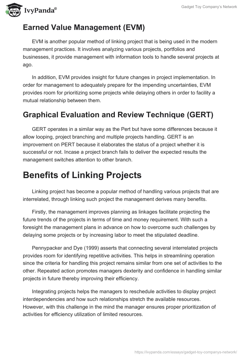 Gadget Toy Company’s Network. Page 5