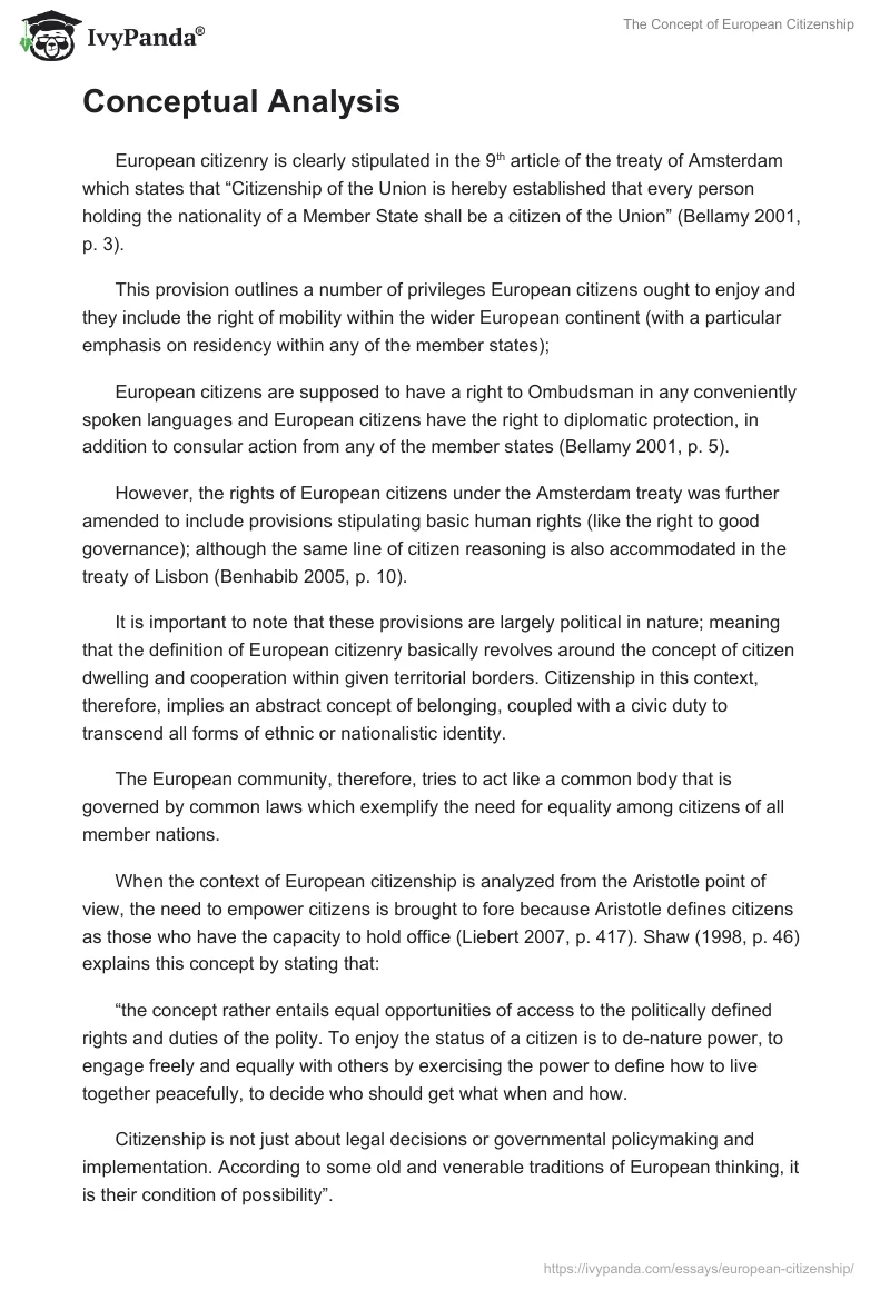 The Concept of European Citizenship. Page 2