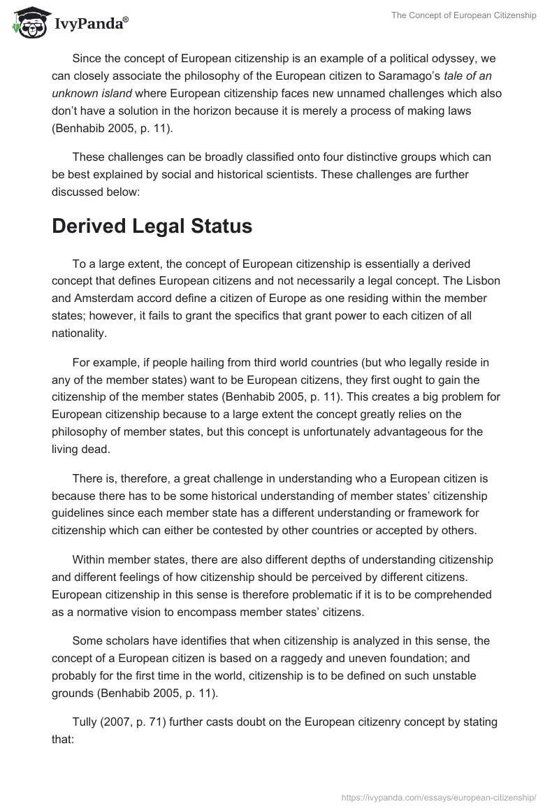 The Concept of European Citizenship. Page 3