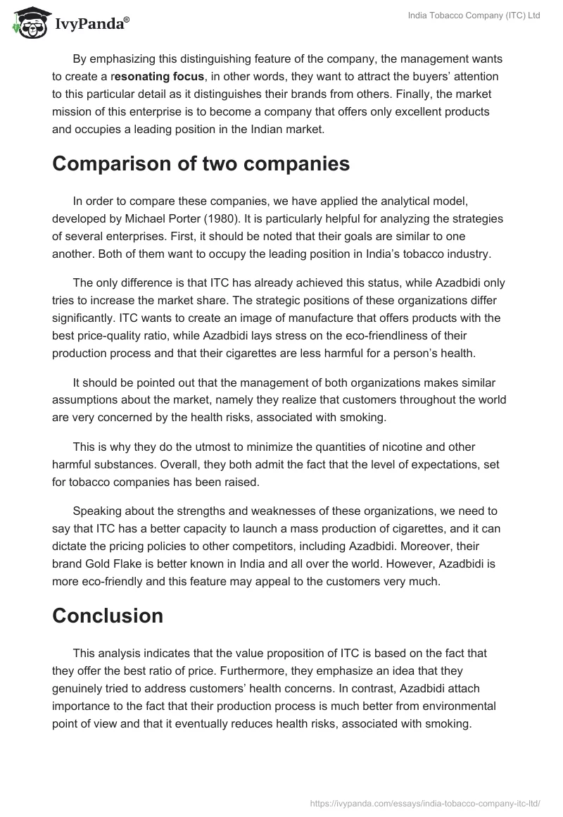 India Tobacco Company (ITC) Ltd. Page 3