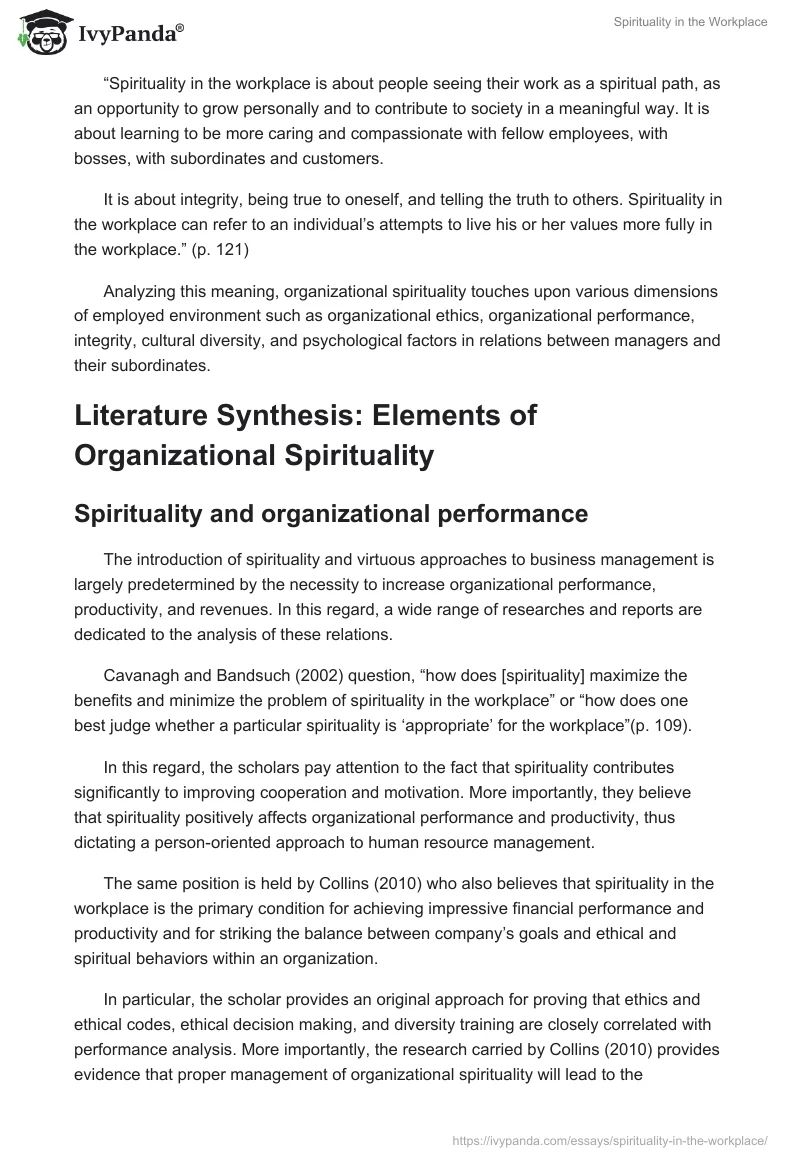 Spirituality in the Workplace. Page 2