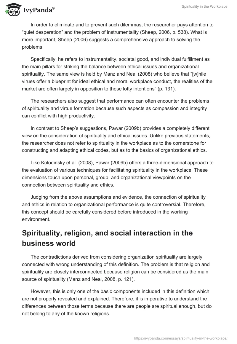 Spirituality in the Workplace. Page 4