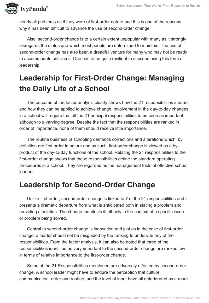 School Leadership That Works: From Research to Results. Page 2