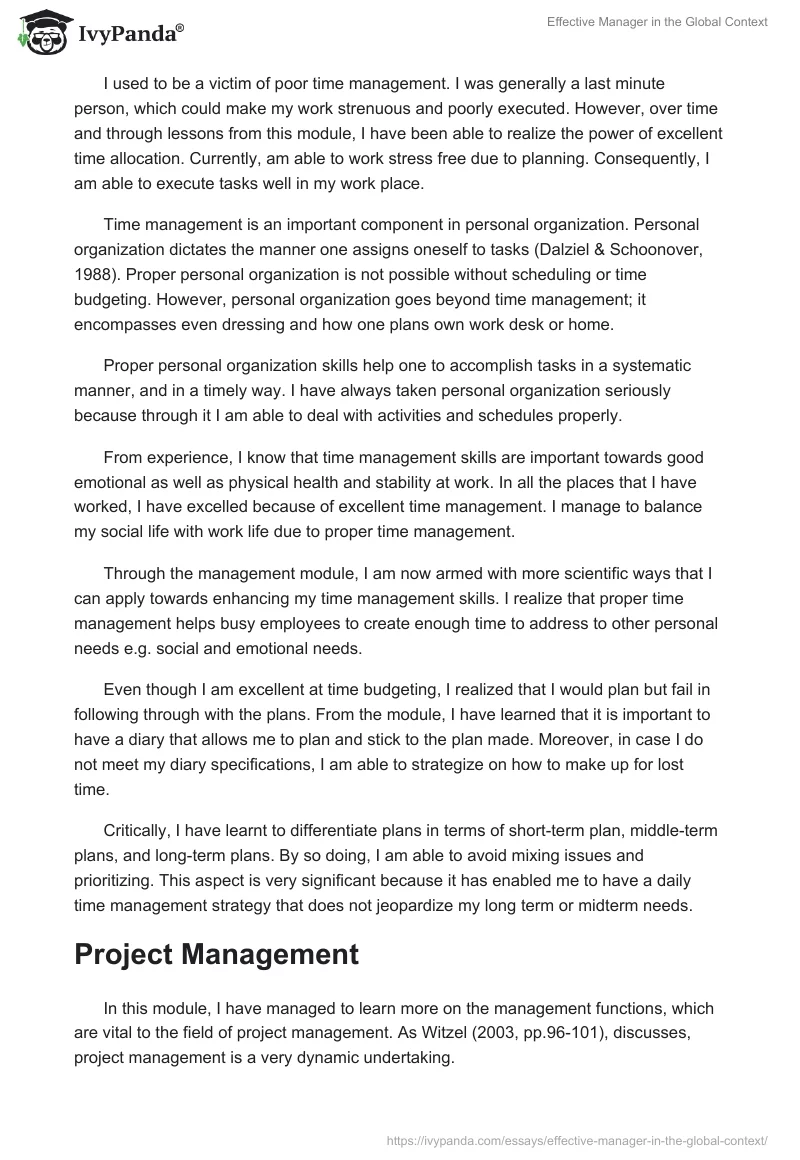 Effective Manager in the Global Context. Page 2