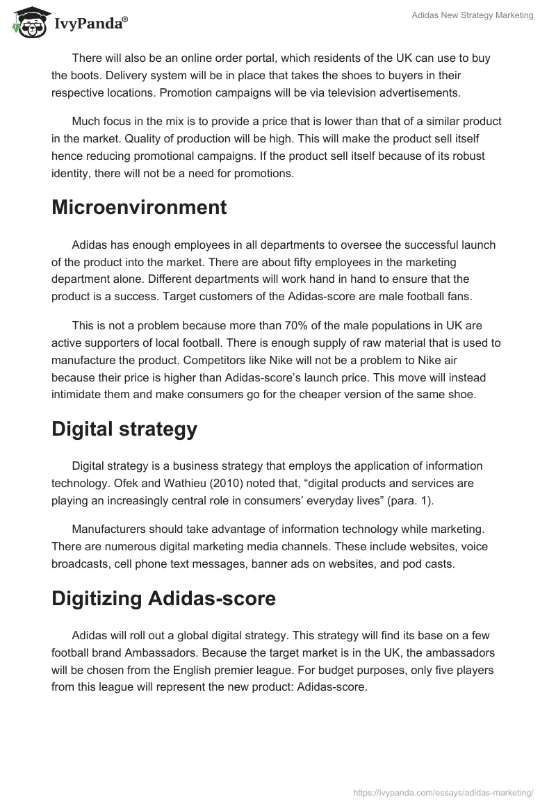 Adidas New Strategy Marketing. Page 4