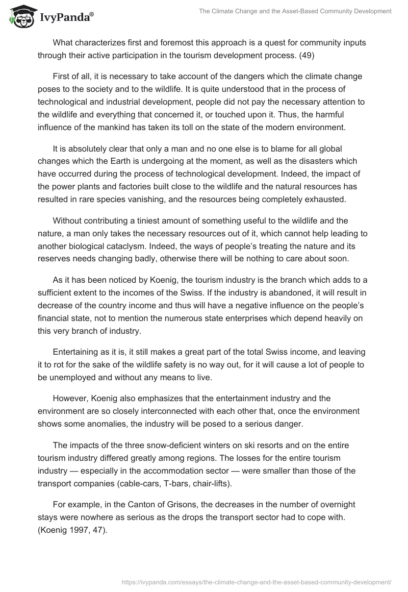 The Climate Change and the Asset-Based Community Development. Page 2