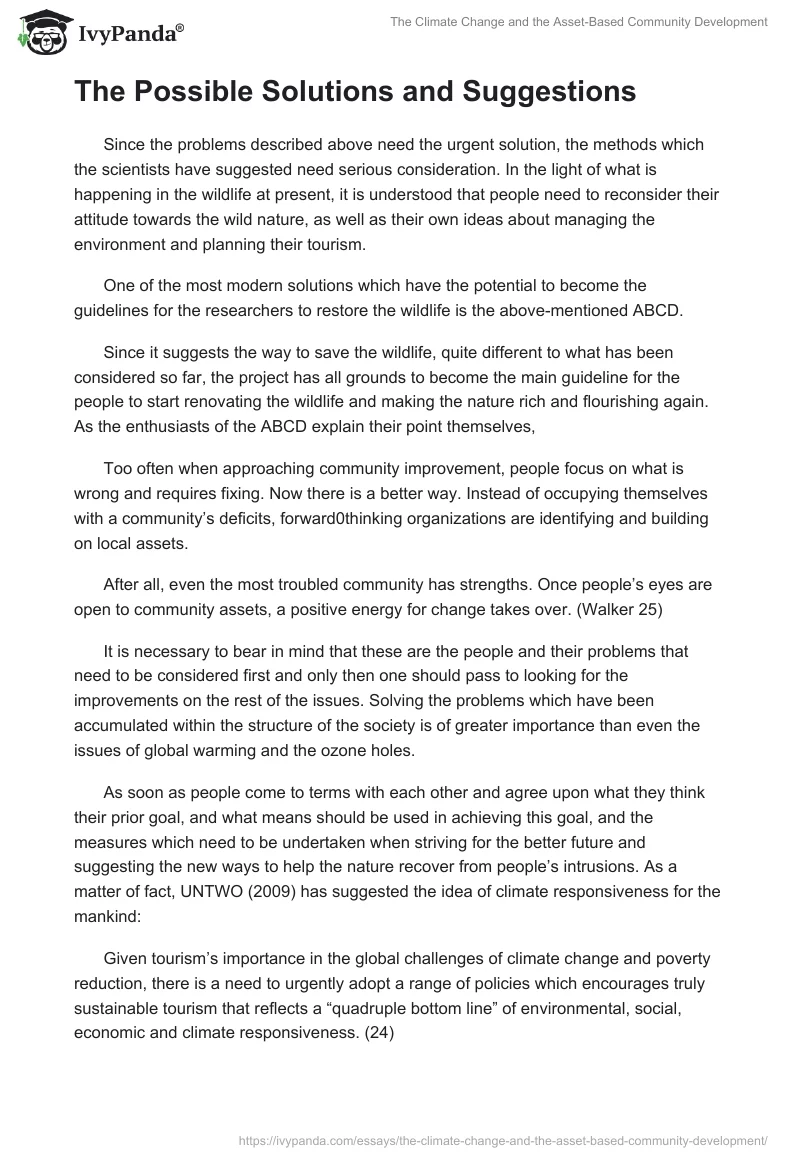 The Climate Change and the Asset-Based Community Development. Page 4