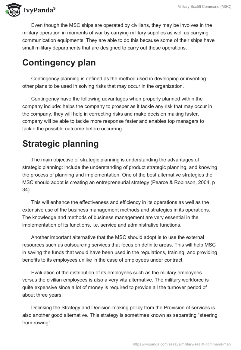 Military Sealift Command (MSC). Page 4