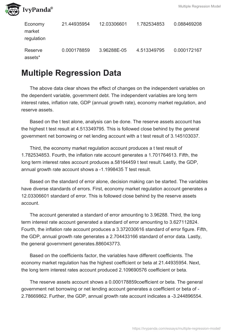 Multiple Regression Model. Page 3