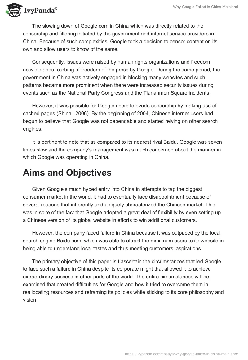 Why Google Failed in China Mainland. Page 2