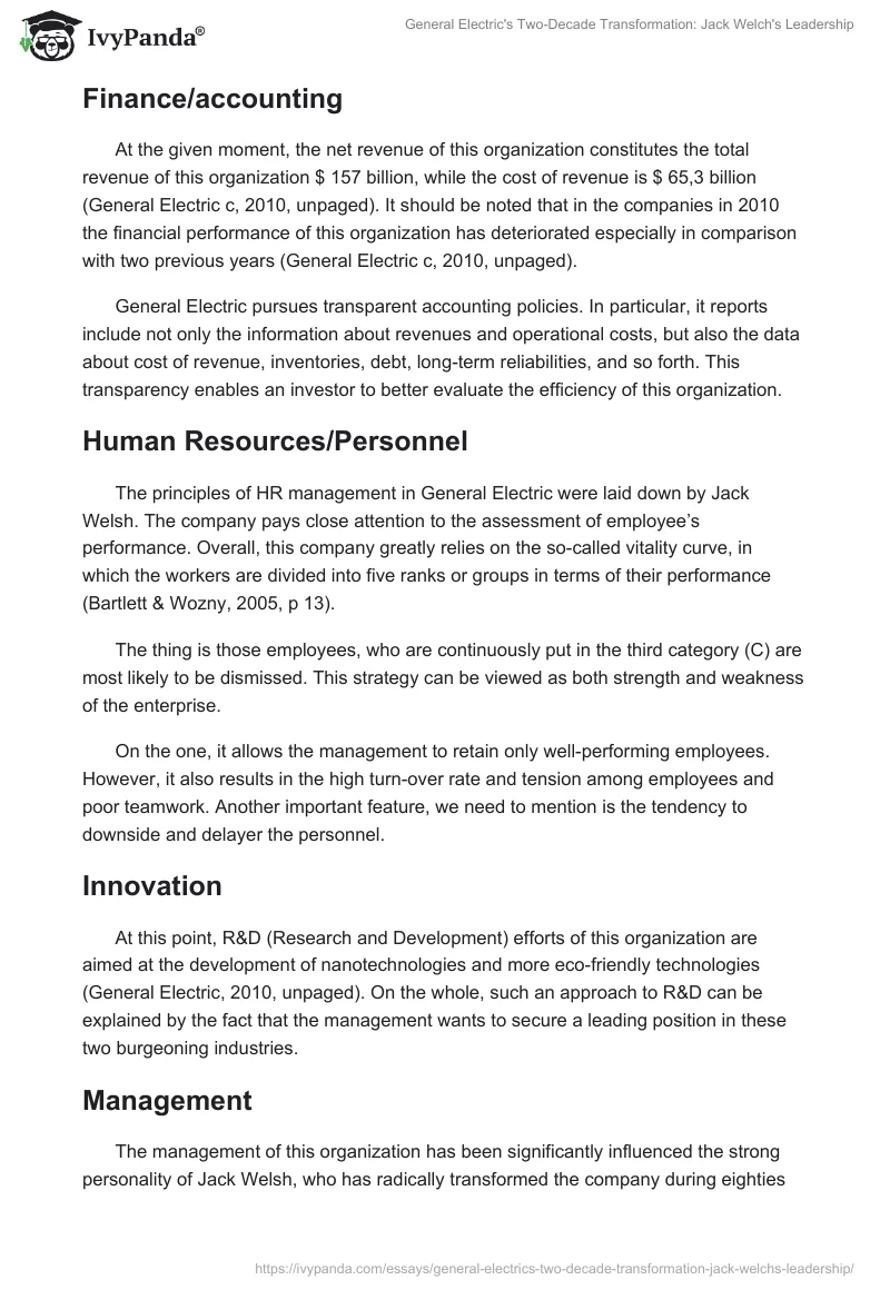 General Electric's Two-Decade Transformation: Jack Welch's Leadership. Page 2
