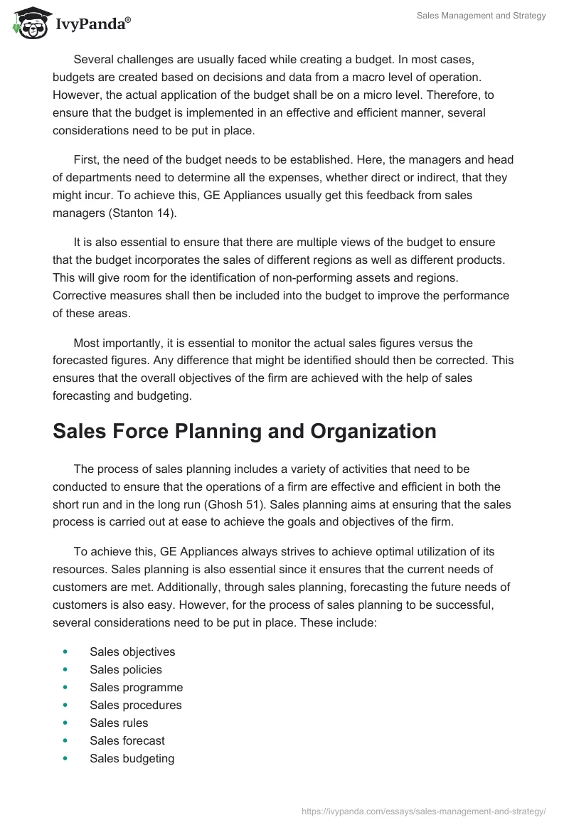 Sales Management and Strategy. Page 5