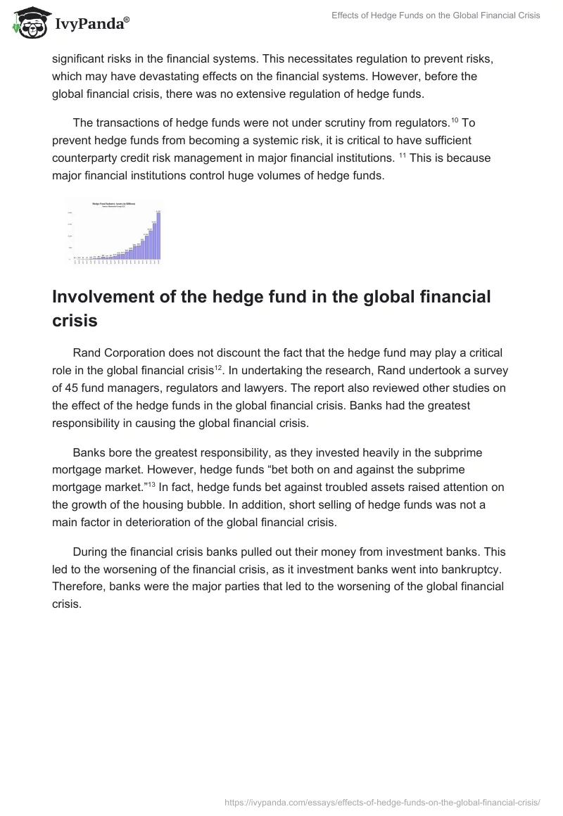 Effects of Hedge Funds on the Global Financial Crisis. Page 4