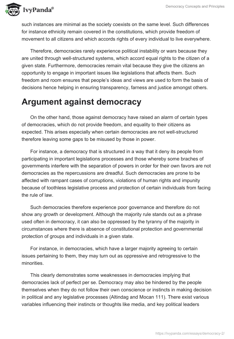 Democracy Concepts and Principles. Page 2